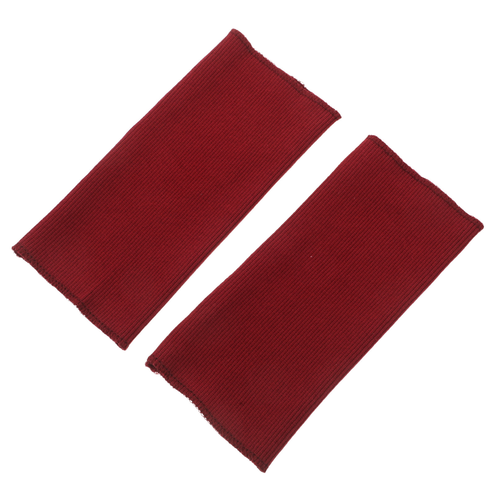 Textile For Sewing - 1Pair Dark Red Ribbed Knit Cuff