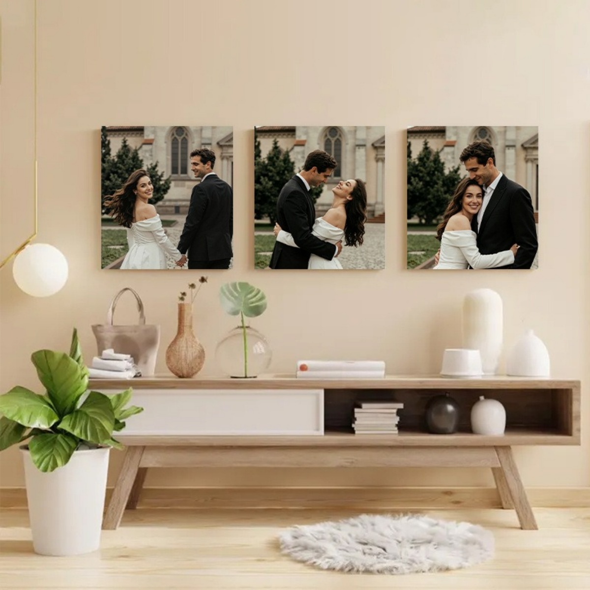 Set of 3 Custom Photo Canvas P - Sewing Custom review and price