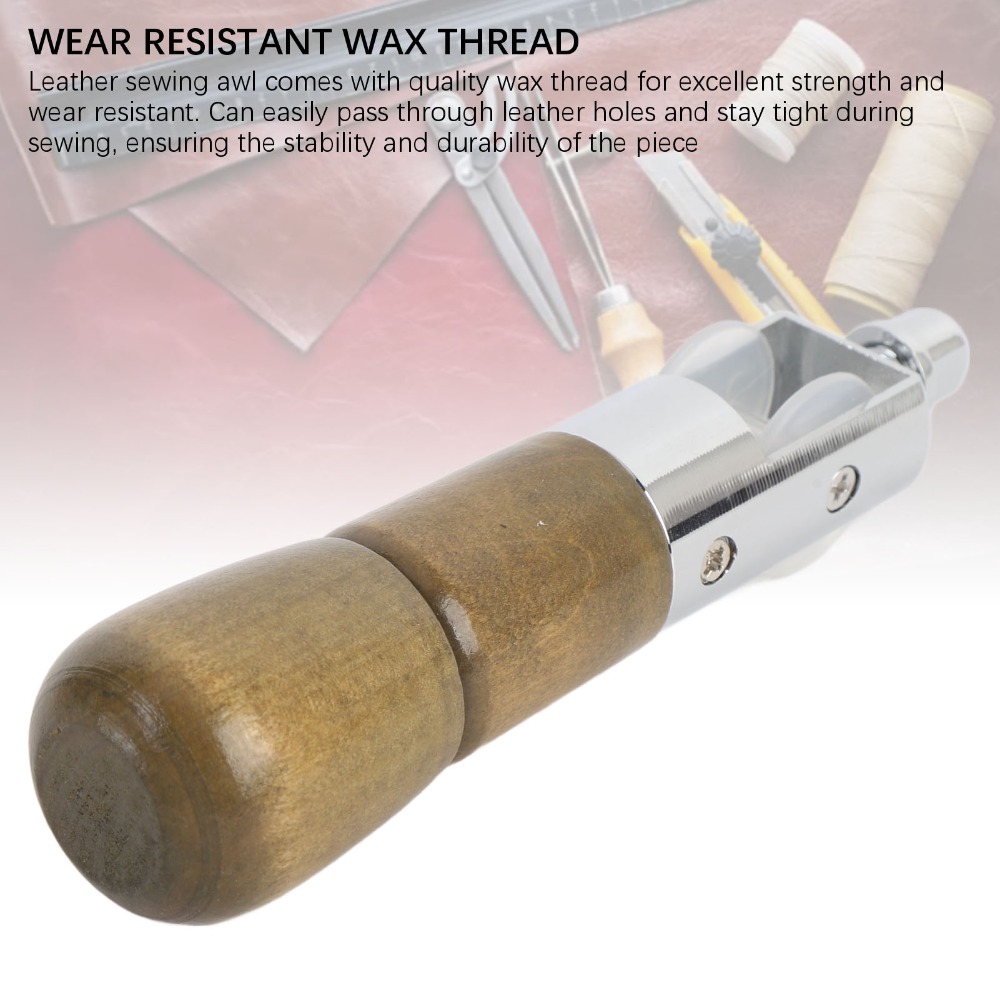 Ergonomic Wooden Handle Leathe - Leather Needle Heavy review and price