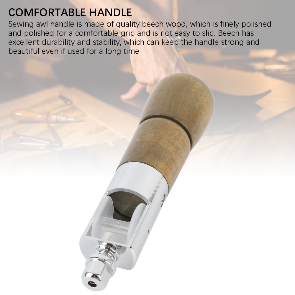 Ergonomic Wooden Handle Leathe - Leather Needle Heavy review and price