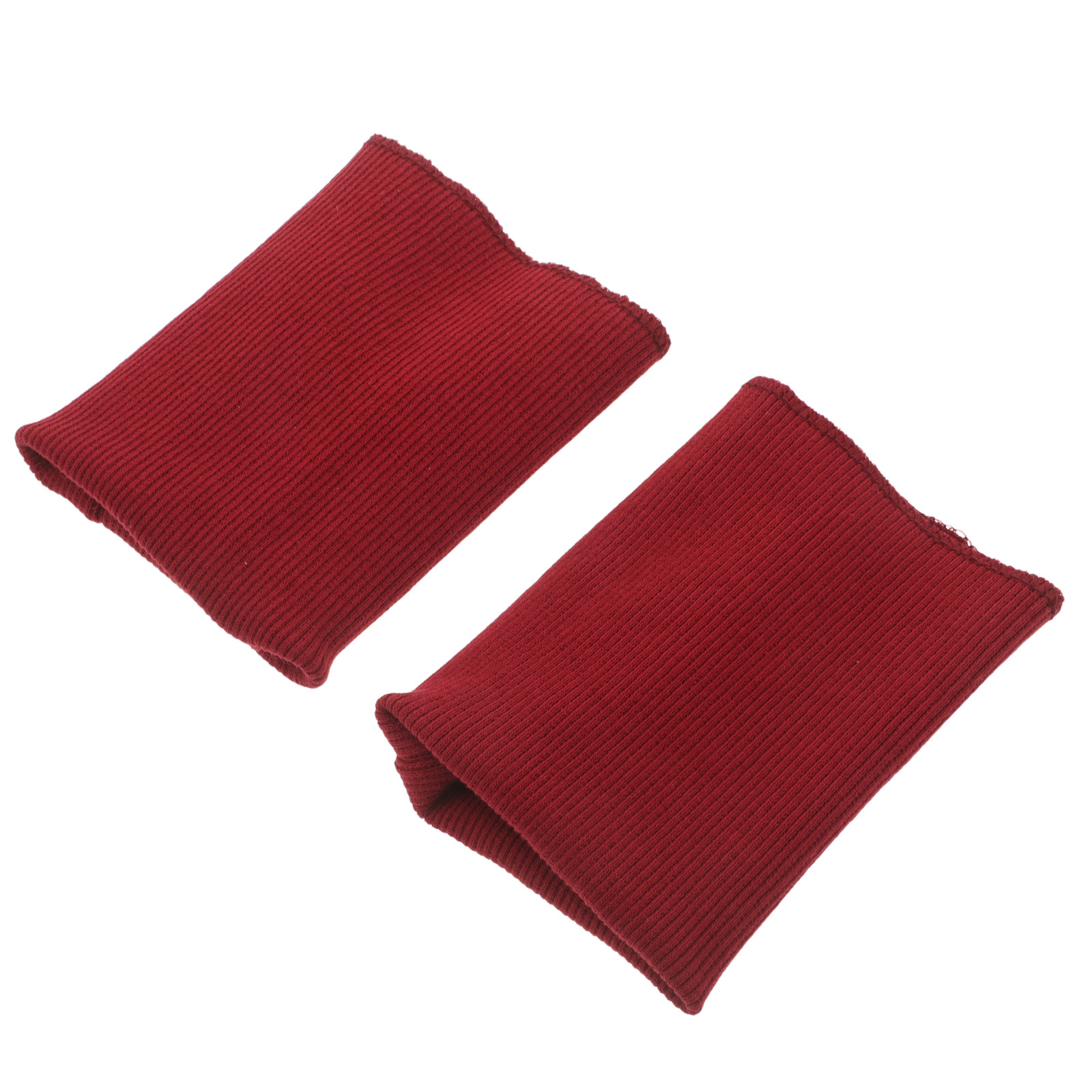 1Pair Dark Red Ribbed Knit Cuf - Textile For Sewing review and price