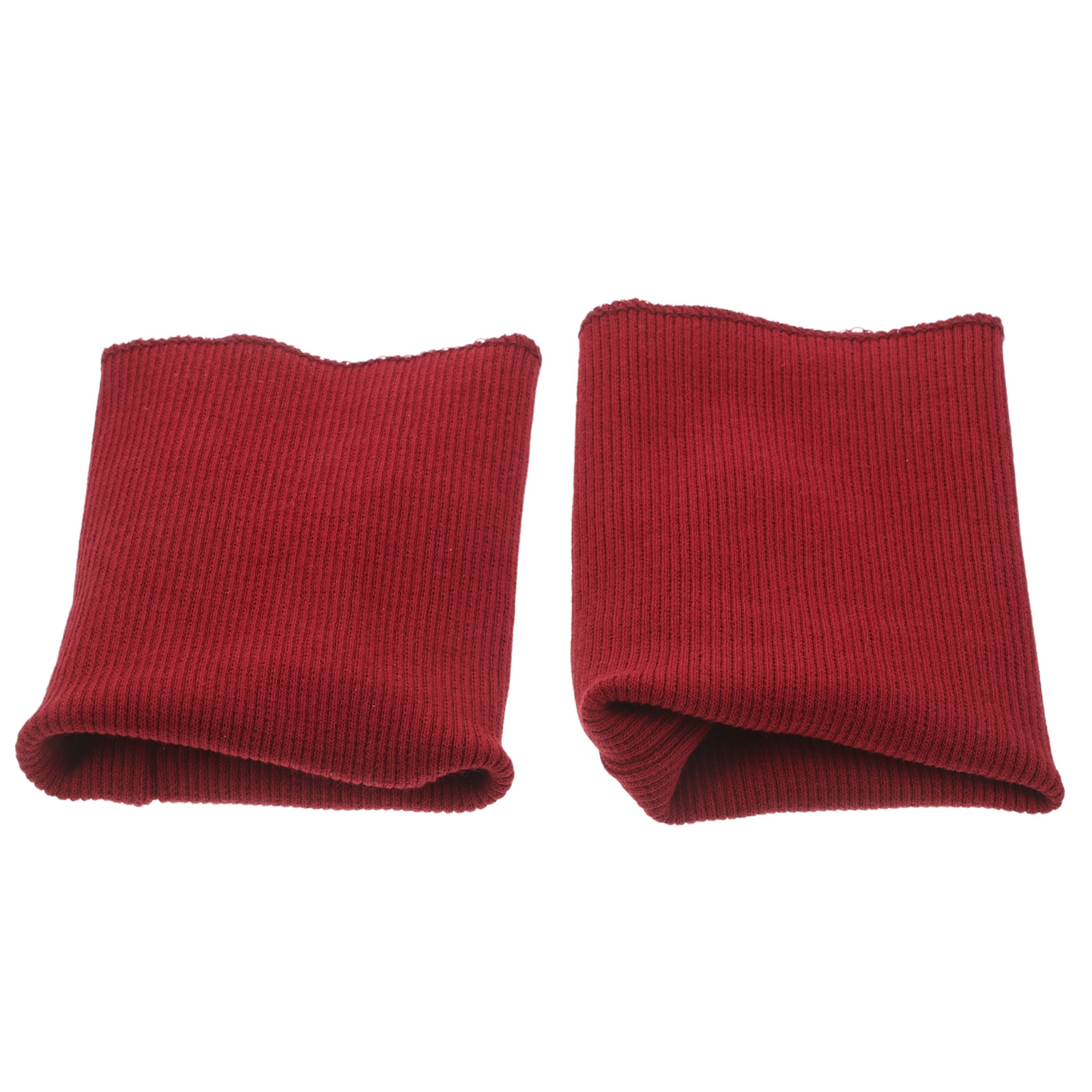1Pair Dark Red Ribbed Knit Cuf - Textile For Sewing review and price